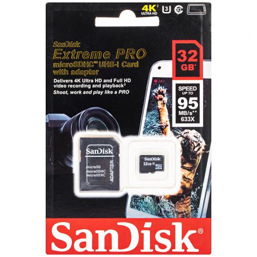 Карта памяти Micro SDHC Sandisk Extreme PRO 32 ГБ