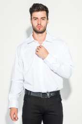 Рубашка мужская в светлом оттенке, в полоску 50PD3089 (Белый)