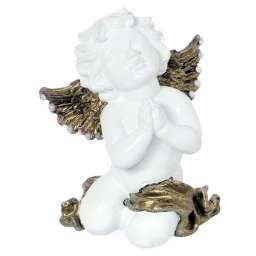 Сувенир Ангел молящийся с камнями на крыльях