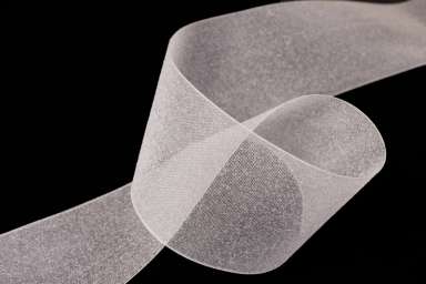 Люверсная лента не клеевая 100мм органза кол-во шнуров: