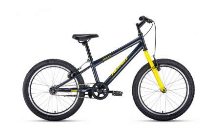 Подростковый горный (MTB) велосипед ALTAIR MTB HT 20 1.0 серый/желтый 10.5” рама