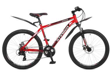 Горный велосипед (26 дюймов) Stinger - Aragon D 26
(2017) Р-р = 18; Цвет: Красный (26SHD.ARAGON.18RD