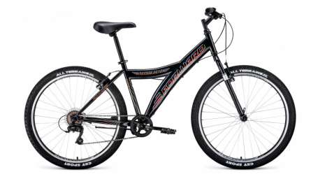 Горный (MTB) велосипед FORWARD Dakota 26 1.0 черный/красный 16,5” рама (2020)
