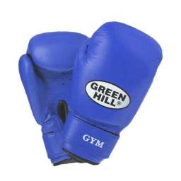 Перчатки боксерские Green Hill Gym BGG-2018 10 унций кожа синие
