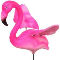 Фигура на спице “Фламинго с расправленными крыльями” 14*40см