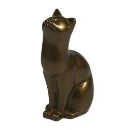Фигура декоративная Кошка (бронза) L6.5W4H9