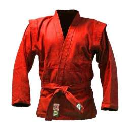 Куртка для самбо Green Hill JS-302 (Рост 1⁄140, красный, р.36)