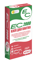 Клей ЕС-2000 для плитки для фасадных и внутренних работ,25кг
