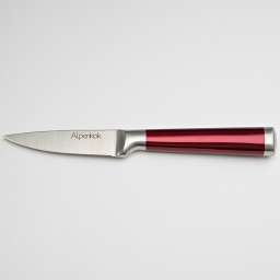 Нож 8,9см для чистки овощей Alpenkok AK-2080/E “Burgundy” с красной ручкой