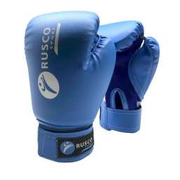 Перчатки боксерские Rusco 8 унций к/з синие