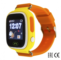 Часы Smart Baby Watch Q80 желтые