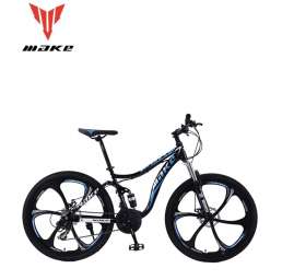 Велосипед двухповес Make на литых дисках D26/17 Черно-синий 24 скорости