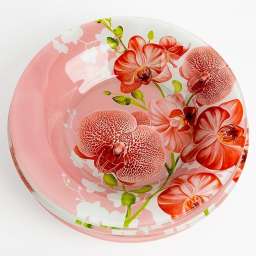 Набор из 6 тарелок суповых круглых 22,5см “Орхидеи” 00063T1/6-ST