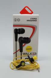Наушники Walker H330 с микрофоном желтые