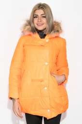 Куртка женская зимняя, ярких цветов 80P757 (Оранжевый)