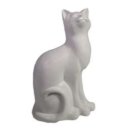 Фигура декоративная Кошка (белый) L12W9H20