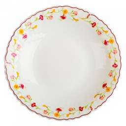Тарелка суповая круглая d=21,5см 0001Т14/22-SK “Полевые цветы”