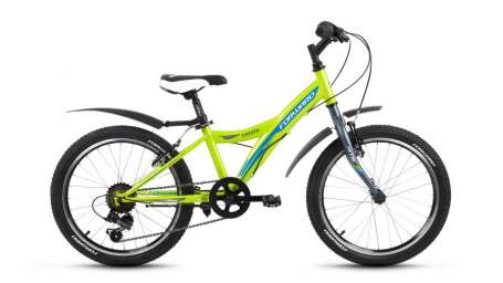 Подростковый горный (MTB) велосипед FORWARD Dakota 20 1.0 зеленый 10,5” рама (2017)