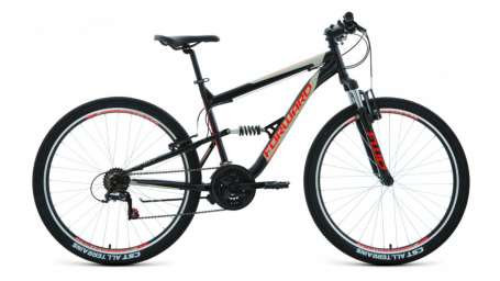 Горный (MTB) велосипед FORWARD Raptor 27.5 1.0 черный/красный 16” рама (2020)