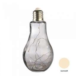 Casablanca, декоративный стеклянный светильник “Лампочка”, цвет серый