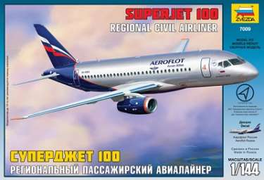 Сборная модель самолёта “Суперджет-100”