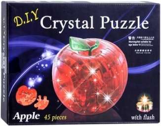 3D Crystal Puzzle Яблоко L Светильник 29016А (9003A) (120⁄60)