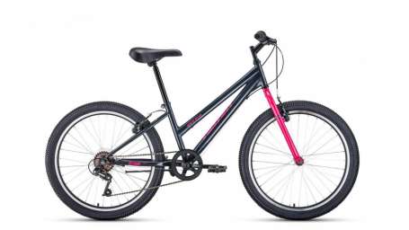 Подростковый горный (MTB) велосипед MTB HT 24 low серый/розовый 14” рама