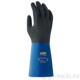 Химически устойчивые защитные перчатки uvex Рубифлекс S XG 35 B
