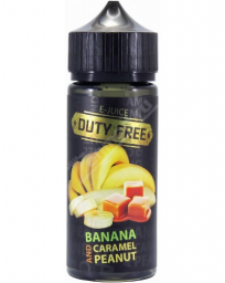 Жидкость для электронных сигарет DUTY FREE BLACK Banana and Peanut Caramel, (3 мг), 120 мл