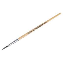 Сув 583-231 Кисть художественная Белка №3, деревянная ручка, металлическая оплетка