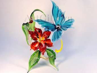 Большая Артгифтс Бабочка На Цветке