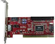 Контроллер AgeStar as-ps2es1i1-v, 2 SATA + eSATA + IDE, чип VIA 6421, PCI