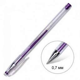 Ручка Гел.“Crown” Металлик Фиолетовая HJR-500GSM