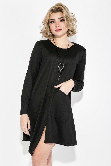 Платье женское с карманом 70PD5020 (Черный)