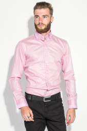 Рубашка мужская стильный манжет 50PD3295 (Розовый)