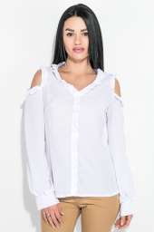 Блузка женская с открытыми плечами 72PD150 (Белый)