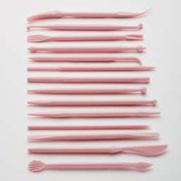 Набор стеков для моделирования мастики, сахарной помадки и марципана BE-0356 темно-розовый