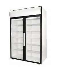 Холодильный шкаф-витрина Polair DM110-S, двухдверный, для напитков, 1000 литров
