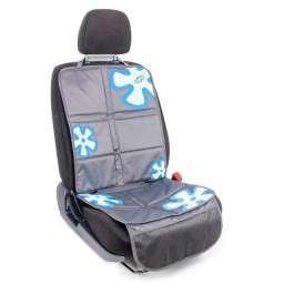 Защитная накидка Смешарики под детское кресло, на спинку и сиденье серый/синий