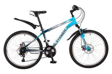 Подростковый горный велосипед (24 дюйма)
Stinger - Caiman D 24” (2017) Р-р = 14; Цвет: Синий (24SHD.