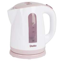 Delta Чайник электрический 1,8л DELTA DL-1326 белый с сиреневым (Р)