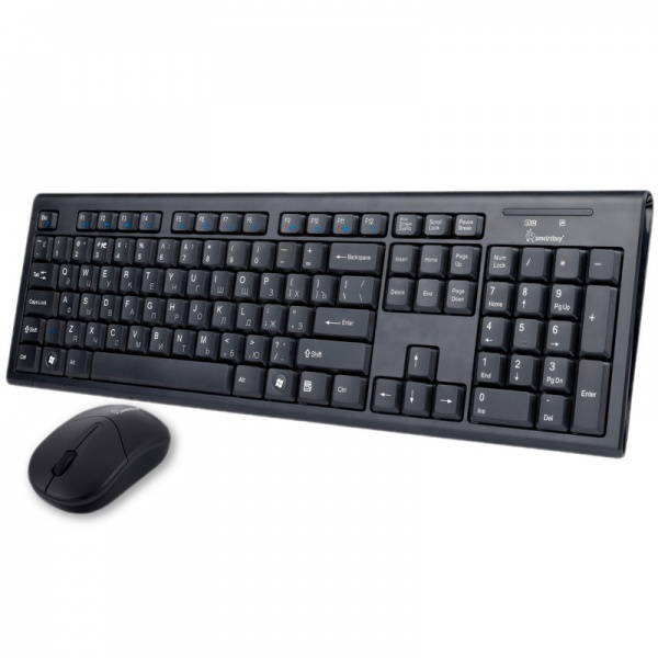 Клавиатура+мышь Smartbuy 23335AG Black, Nano Receiver USB