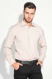 Рубашка мужская в стильных оттенках 50PD0120 (Бежевый)