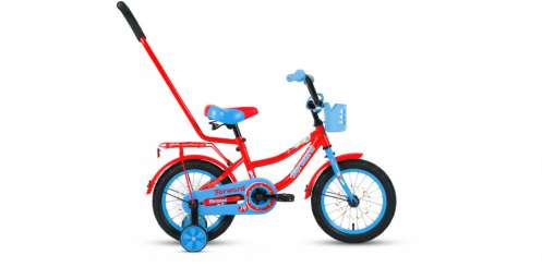 Детский велосипед Funky 14 красный/голубой (2020)