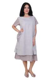 Двухслойное платье из хлопка Gang 19-205-1 L/XL