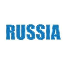 Футболка с надписью “RUSSIA”. РК