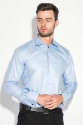 Рубашка мужская c запонками 50PD0020 (Серо-голубой)
