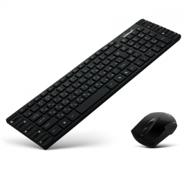 Клавиатура+мышь CROWN CMMK-952W (black) Беспроводной