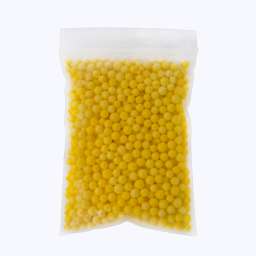 Крупные Пенопластовые шарики для слаймов (упак. 8x11 см, Желтые)