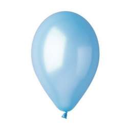 Воздушные шары 5 шт, 10”/25см Вольный ветер (голубой)